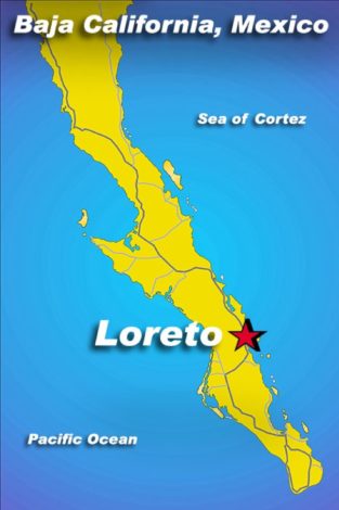 Loreto, Baja California Peninsula, in the state of Baja California Sur, Mexico