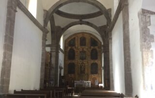 Inside of a small church