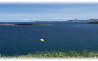 Ocean view with islands in the distance
